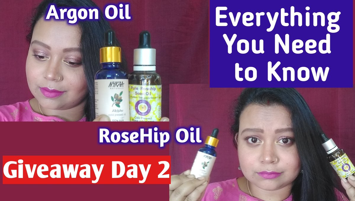 Complete details on Facial oil
Watch 👇 👇
youtu.be/_1xqmhnWU5A
#healthydkin #skincare #nykaaskincare #argonoil #rosehipoil #giveaway #GiveawayAlert #makeupgiveaway
#Smallyoutuber #indianyoutuber 
@YTCreatorsIndia @YouTubeIndia @YouTube @MyNykaa