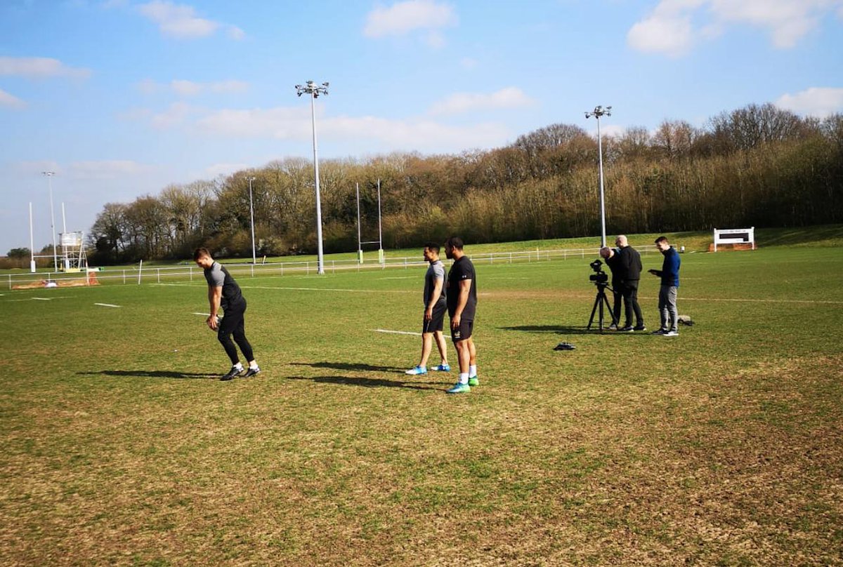 WaspsRugby's tweet photo. ☀️ Sunshine + 🎥 filming = 👌perfect

Big thanks to @ADI_Films for all your help this afternoon. 👀 We can't wait for you all to see this! https://t.co/3Q2Pne8e3L