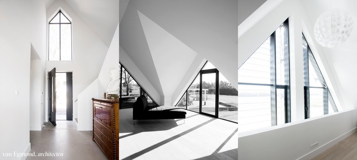Look at all those angles!

#vanegmondarchitecten #fullservicearchitectuur #architectuur #villa #interieur #entree #lichtinval #raampartijen #roomwithaview #zwartwit #contrast #lijnenspel #vide #uitzicht