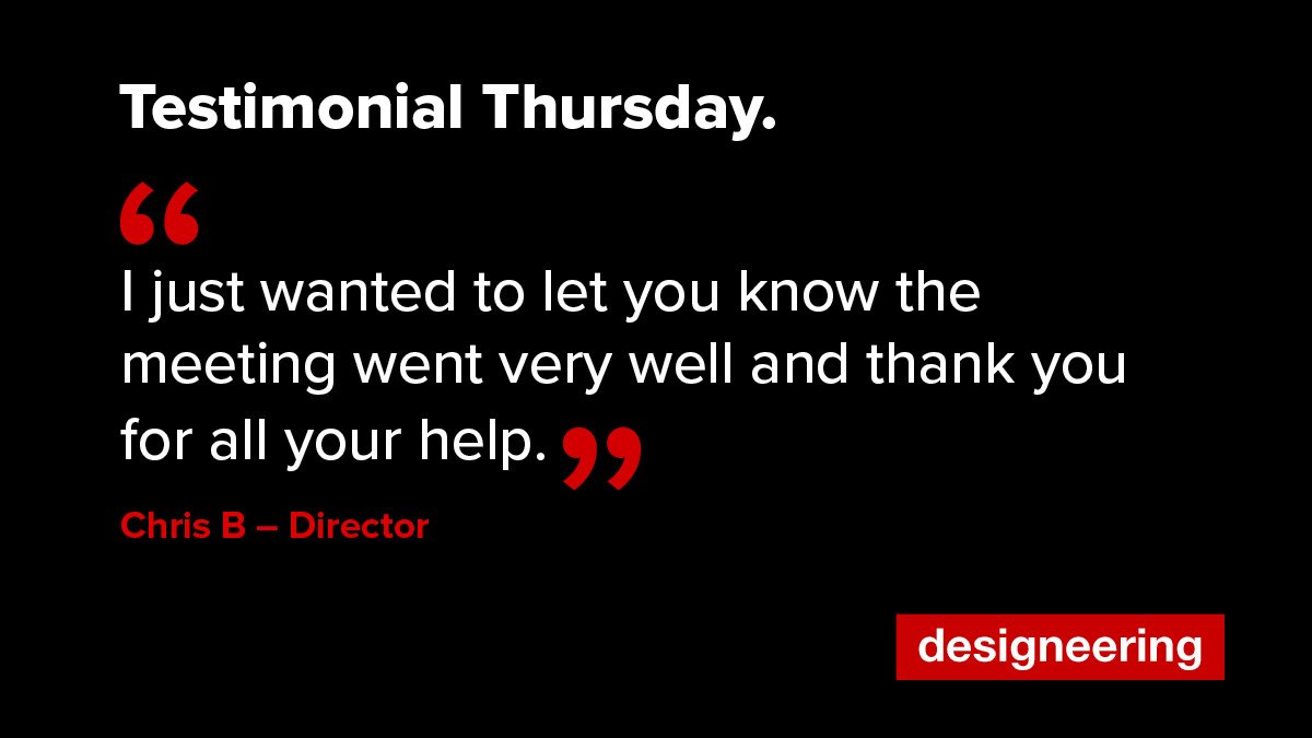 #Testimonial Thursday. Great feedback from a client that required short notice #design work this week. #presentation #graphicdesign #Leicester #agencylife