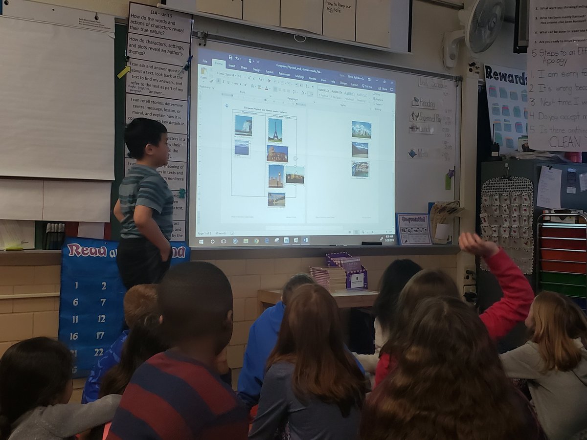 MikeCrispens's tweet photo. Awesome morning @oremsbcps with their tremendous grade 3 team. Students practiced identifying physical and human geographic characteristics, using/developing timelines, and investigating historical timelines in Europe. #BCPSOSS https://t.co/TqFotjFiZD
