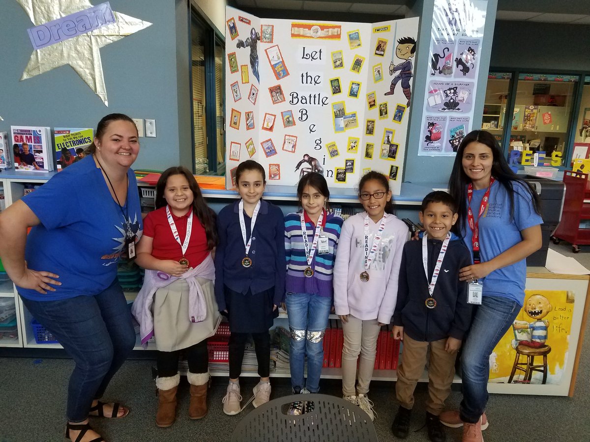 ReesLibrarian's tweet photo. Excited to announce that our @ReesStars from @msguerrerorees @Bethany71177 took 2nd place in the @Alief_Libraries 3rd grade Battle of Books competition! Congratulations to the @HicksTigers @HicksLibrary on your awesome win! https://t.co/ab9rlVdUDq