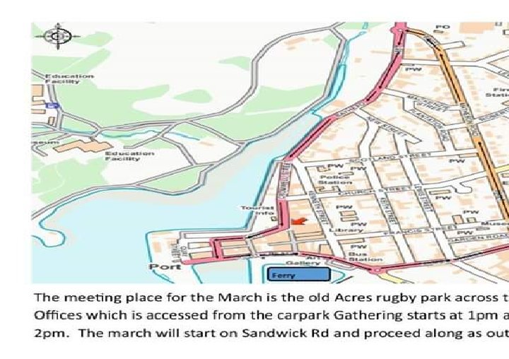 OuterHebs4Indy's tweet photo. This is the route for the March &amp; Rally for Scottish Independence on Saturday 27th April.  Old acres rugby park across from the council offices and will proceed as outlined starting on Sandwick Rd, up Matheson Rd and a full circle.  New time is 2pm.   See you all there 😊💞😊 https://t.co/nDMYKyp014
