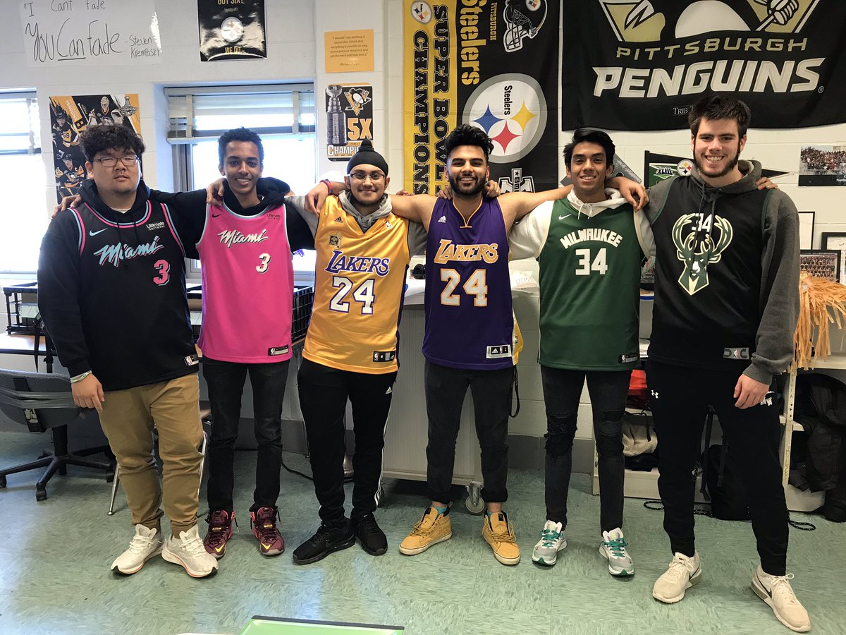 NWHSCoachK's tweet photo. Jersey Day! But also apparently Twin Day Part 2! #gojags #period7 @NorthwestJags @NWHSSGA https://t.co/0Cp2YRVEvb