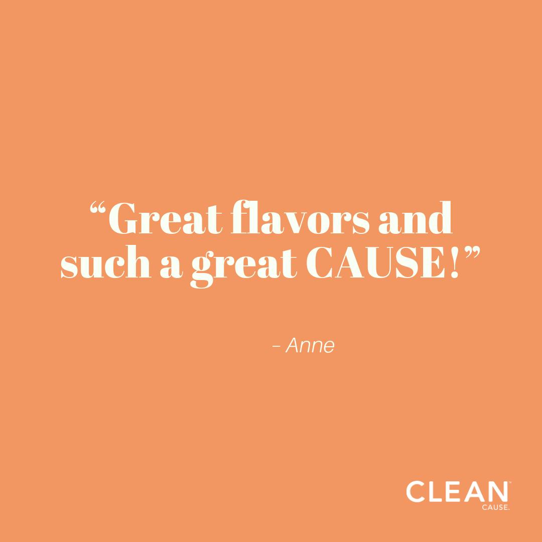 cleancause's tweet photo. “Great flavors and such a great CAUSE!” - Anne (Facebook recommendations)

#ThankfulThursday #PickmeUp #Reviews #CLEANenergyDrink #50percentProfits #CLEANcause https://t.co/qXIyblXQXs