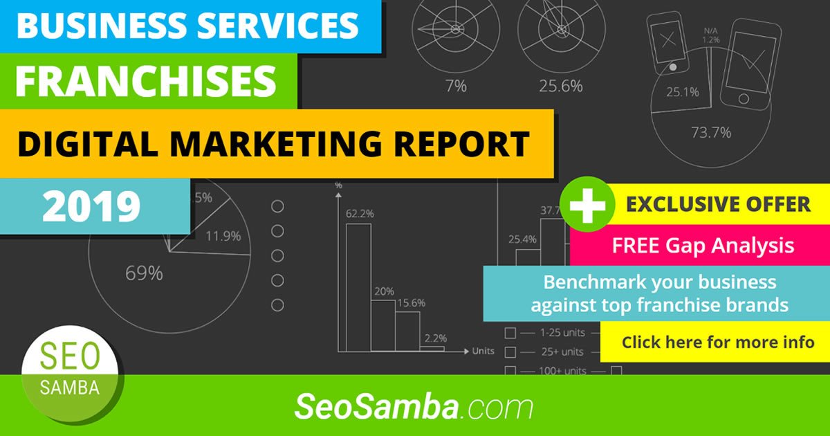 Valenti9115's tweet photo. Get your SeoSamba Top Business Services Franchises Digital Marketing Report 2019 for FREE. Time is running out! https://t.co/6lnFlZRqjb #FranchiseMarketing #Marketing #Franchise https://t.co/zIdZ2bGZhZ