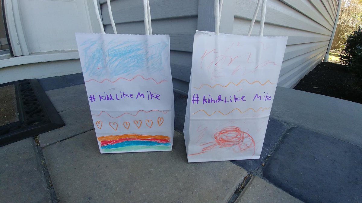 From a friend: “Treats for our neighbors who always treat us like family #KindLikeMike” ❤️❤️❤️