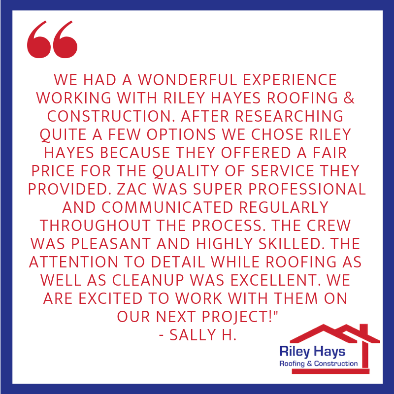 RileyHaysConst's tweet photo. Thank you for your glowing review, Sally! Excited to work with you on your next project! #roofing #littlerock https://t.co/U4J8gwvtWN