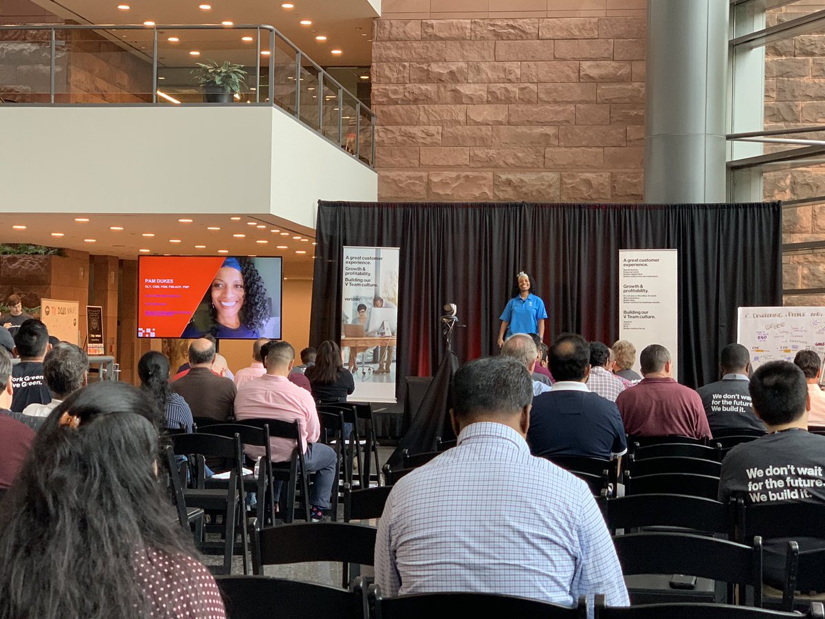 verizontechday's tweet photo. Phenomal and empowering talk from Pam Dukes of Toyota!
“Developing People & Building Great Teams”
#serveothers #setpersonalgoals #findcoaches #execute #olympian #certifiedharadatrainer #verizontechday https://t.co/uBwO6iN7PI