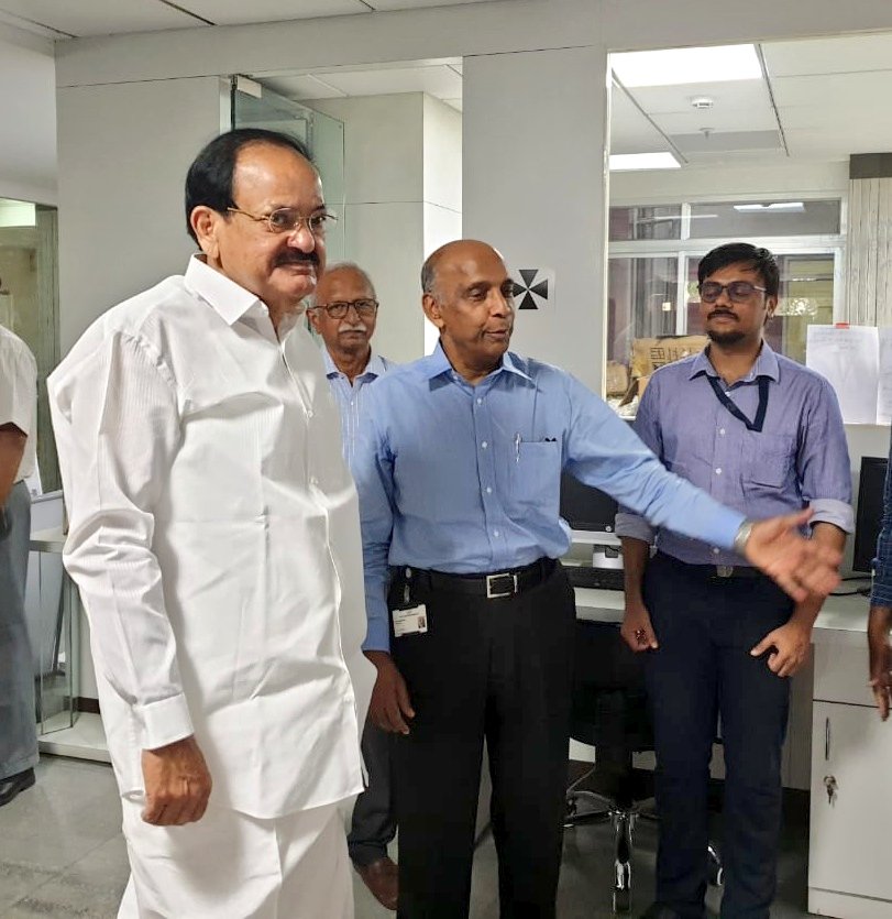 VPIndia's tweet photo. Visited the LV Prasad Eye Institute’s world-class innovation centre in Hyderabad today and was informed that the centre has been working to find innovative solutions through a collaborative platform LVP MITra, to develop cost-effective eye care solutions. #EyeCare @lvprasadeye https://t.co/J4wshkxqWF
