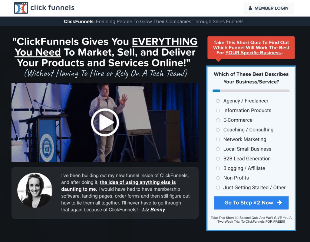 BillBuster2019's tweet photo. 🚨ClickFunnels - Get A Free Copy NOW!
https://t.co/vrBEMSrvF4
👉 Squeeze Page Funnels...

  - Automated Webinar Funnels...

  - Product Launch Funnels...

  - Sales Funnels

- Membership sites...

Want to see a demo in action?
#earnmoney #workfromhome #businessopportunity https://t.co/j2wMQ6teSb