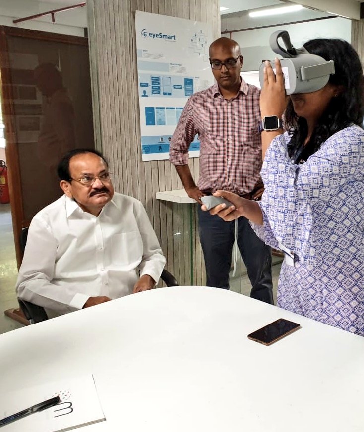 VPIndia's tweet photo. I am happy that engineers, medical professionals, designers and researchers have been working to build affordable gen next eye care technologies to help billions of people in India and abroad. @lvprasadeye #EyeCare #Healthcare https://t.co/GYMsKYENjc