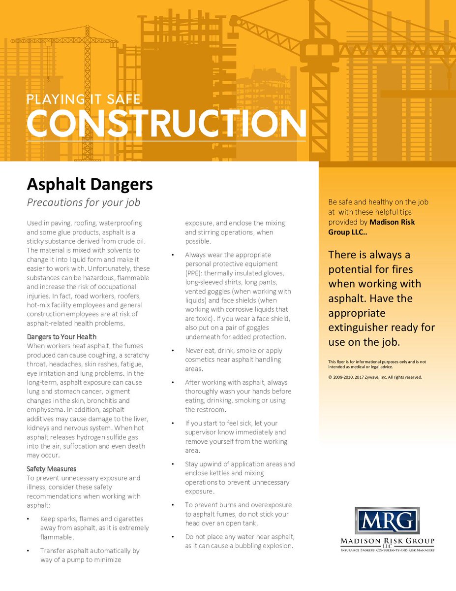 RiskMadison's tweet image. With warmer weather comes roadwork.

If you're working on the roads this is a must read.

#insurance  #riskmanagement