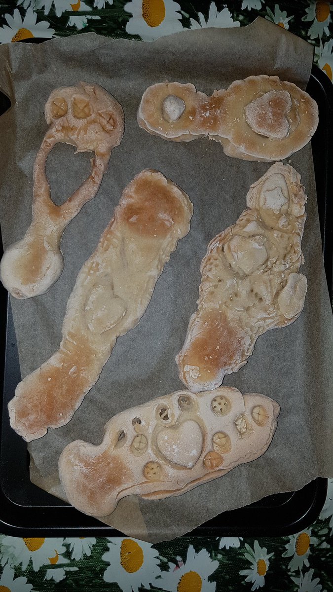 Hendrefoilan's tweet photo. Making salt dough lovespoons using our Dough Disco moves! How wonderfully creative and unique they all are 🤩😊 #hdfpRec #spreadthehappiness https://t.co/JScdVFemBP