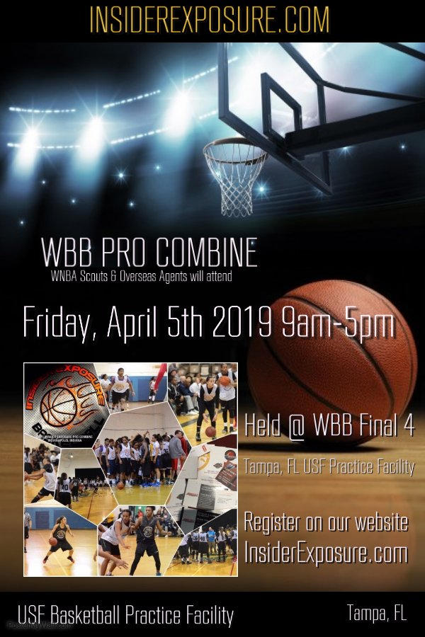 InsiderExposure's tweet image. Pleased to welcome Shrita Parker of @UNCWwomenshoops to the InsiderExposure.com Pro Combine, Friday April 5th at USF Practice Facility.  

We have 5 spots left for marquee type players!!

For more info or to register - johnmcgrawbasketball.wordpress.com/pro-combine/