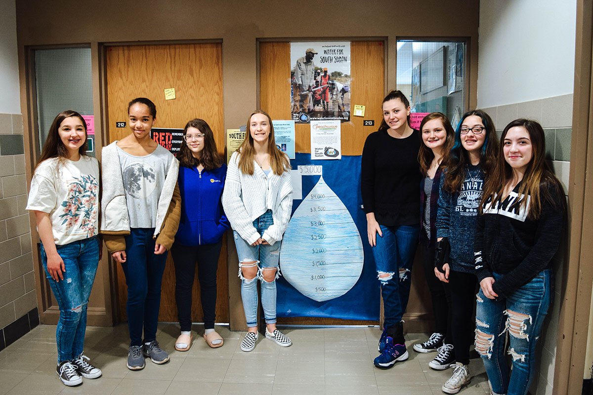 brewsterschools's tweet photo. Inspired by a book read in Honors English, 9 girls in Jessica Juska’s class will forgo classes to walk the track on April 12th. Students are hoping to raise awareness and funds for @WaterforSoSudan. So far, the class has raised more than $5,000. More info: https://t.co/o0D95Zk3xV https://t.co/0A0awdhlmy