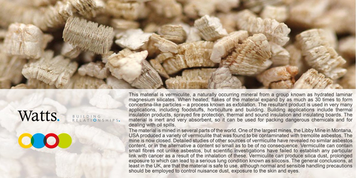 Watts_Group's tweet photo. #WattsAPCQuestion: Did you recognise the #vermiculite material in this week's question? We're glad to see so many of you got it right. Stay tuned for another question next week with a chance to win a #WattsPocketHandbook. Find out more about Watts: https://t.co/J4n6NHj0Rl https://t.co/cn8LAoUJqk