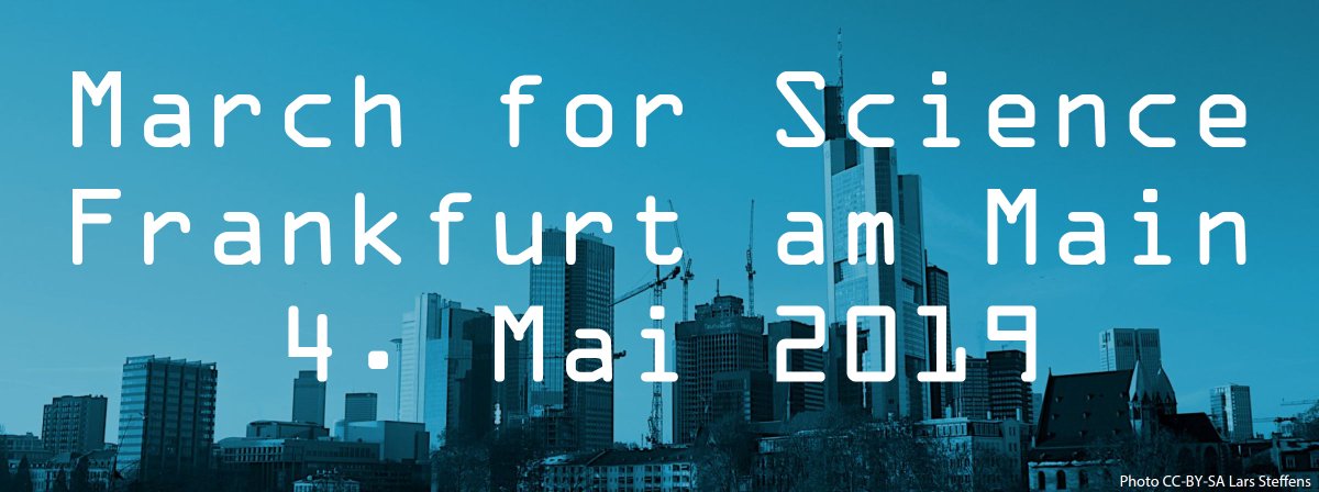 ScienceMarchHD's tweet photo. #MarchforScience2019
#ScienceMarchHD lädt herzlich zum FRANKFURTER March for Science 2019 ein.
4. Mai 2019 – Beginn: 13.00 Uhr an der Bockenheimer Warte in #Frankfurt.
Let's come together! 🔬📚🔭🌍
#JoinForScience #MarchForScience
ℹ️https://t.co/yb0ex8saBv | @ScienceMarchFfm https://t.co/a1XslRxwDa