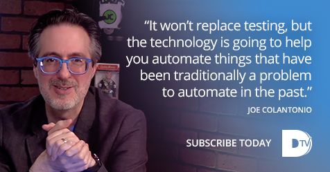 ApexonGlobal's tweet image. It's here! The new #DTV interview with one of the leading #experts in software test automation, @jcolantonio. In his classic Joe style, he dispels some common misconceptions about #softwaretestautomation, diversification of #automationtools, and more! bit.ly/2TEV17U 
#AI