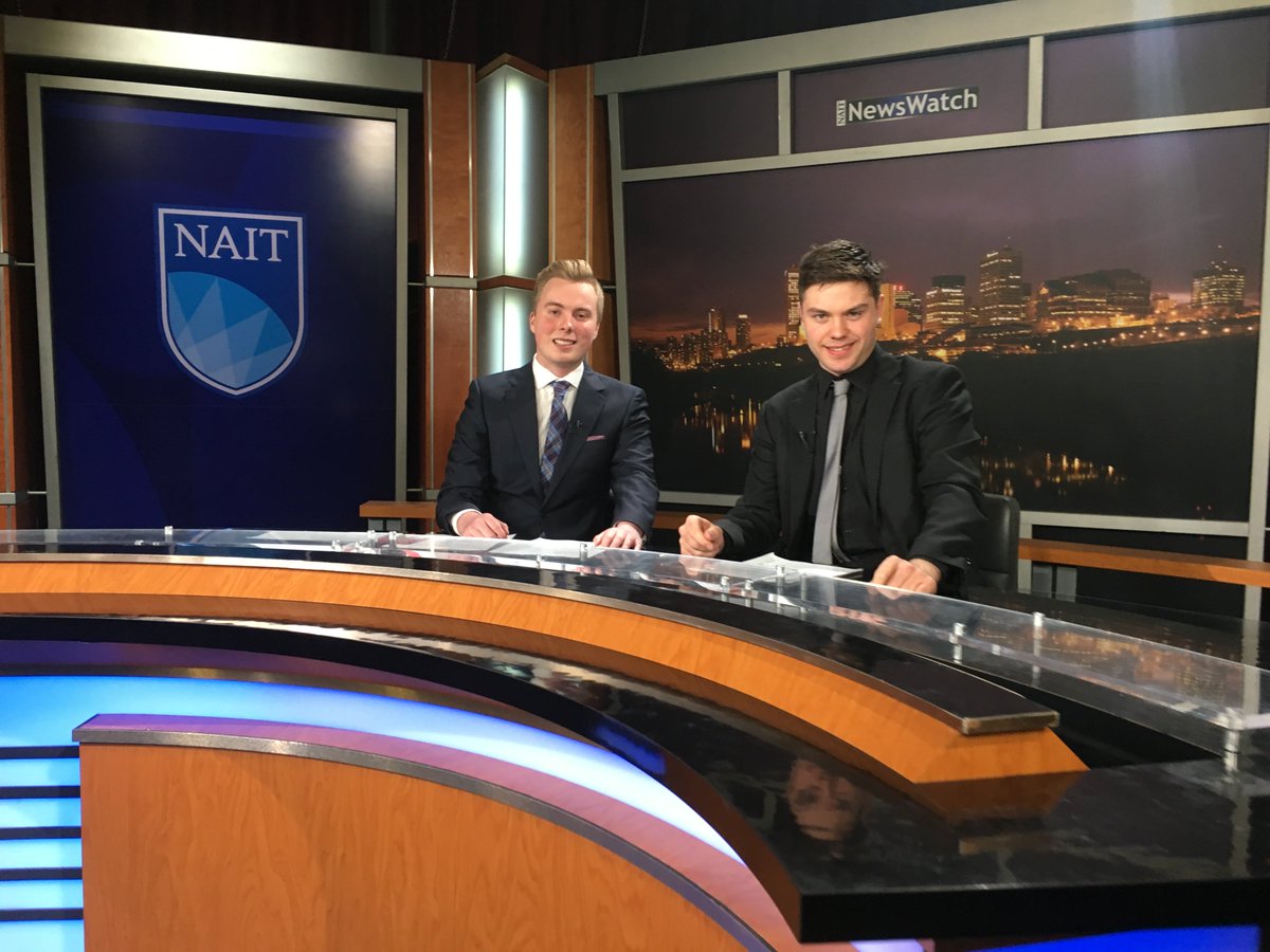 NAIT2ndEdition's tweet image. This week on #NAIT2ndEdition, Team A anchors James and Jace give the rundown on @NAITSA student survey, Boyle Street Glow Festival, and a new exhibit at Edmonton Valley Zoo.