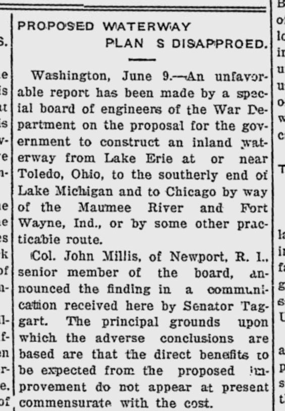 1916 June 9 inland waterway newspaper article