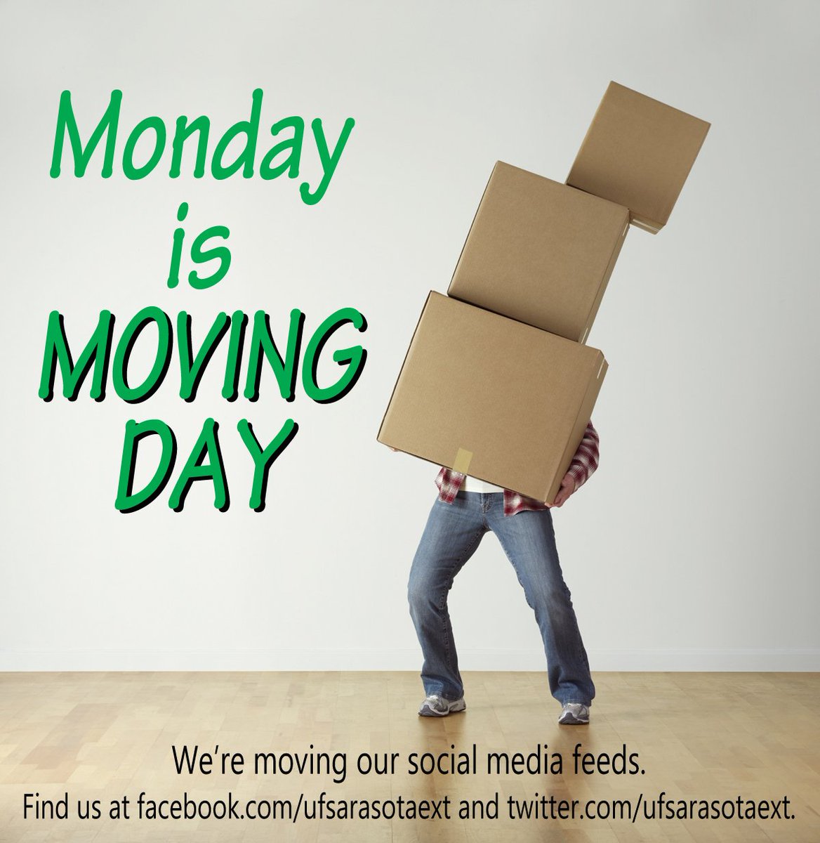 Starting this Monday, April 1, Sarasota County Sustainability will be posting on our Department's social media pages UF IFAS Extension Sarasota County. Keep up to date on sustainable living, events and classes by following us on the @ufsarasotaext pages.