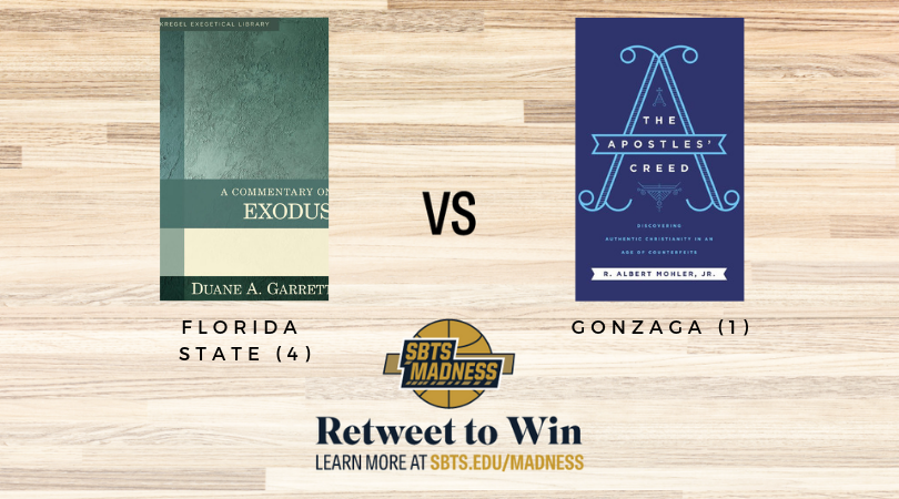 SBTSadmissions's tweet photo. The third round of #SBTSmadness has started and we are kicking it off with Duane Garrett with @KregelAcademic up against @albertmohler! RT to win and remember to sign up for the grand prize! https://t.co/J0CoKIbfGq https://t.co/bxb28GLSFA
