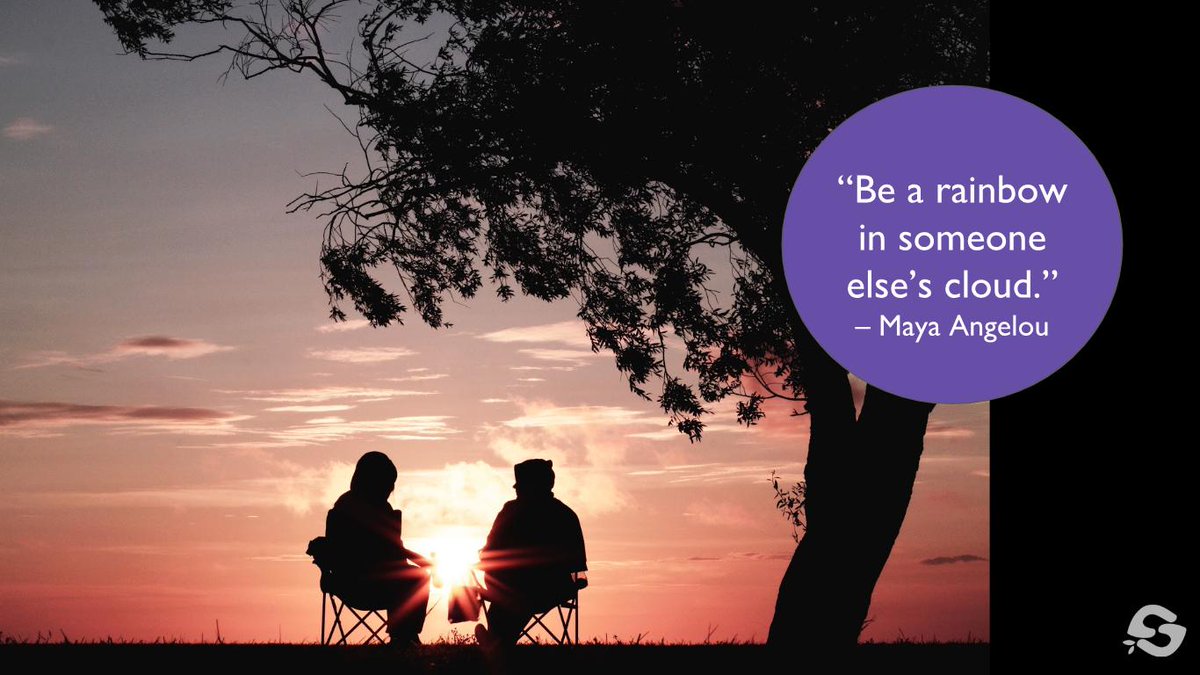 “Be a rainbow in someone else’s cloud.”
– Maya Angelou
Interesting fact: Maya Angelou is an author, teacher, activist, poet and public speaker who spent some time in her teenage years in a homeless situation.