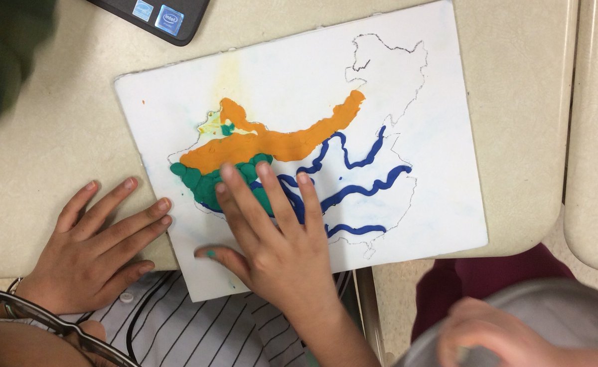 Ms_Croucher's tweet photo. We are creating 3-D plasticine maps of our selected ancient civilizations to demonstrate what we have learned about the different environments. https://t.co/mlmtnUb02J