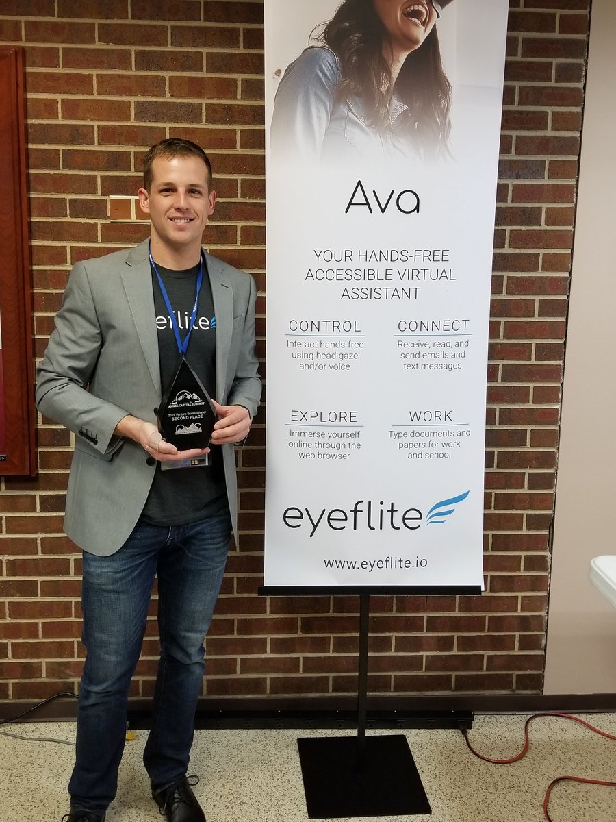 Eyeflite's tweet photo. We're honored to receive the 2nd place vote for the Venture Bucks Awards at #2019ACS hosted by @RockiesVenture. Great to be around so many innovative, passionate #startups!
#Denver #Entrepreneurship #angelinvestors #eyeflite #Avasoftware #AssistiveTech https://t.co/YtYVNnPJgc