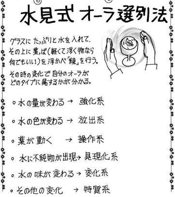 《虚空の杯》のイラストの男性はグラスの水を一瞬で虚空にするので特質系念能力者なのは明らか 