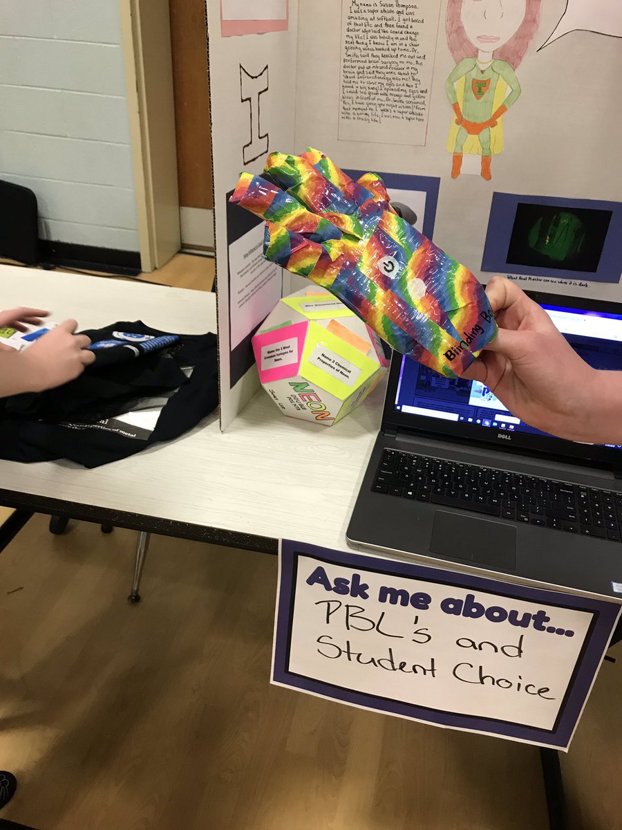 TechyMargaret's tweet image. The best part of PBL is that it’s more engaging! I don’t have to just take notes and a quiz! We chose the element and what we made to share our learning #fcpspog #fcpspog #fcpsisd #region5proud