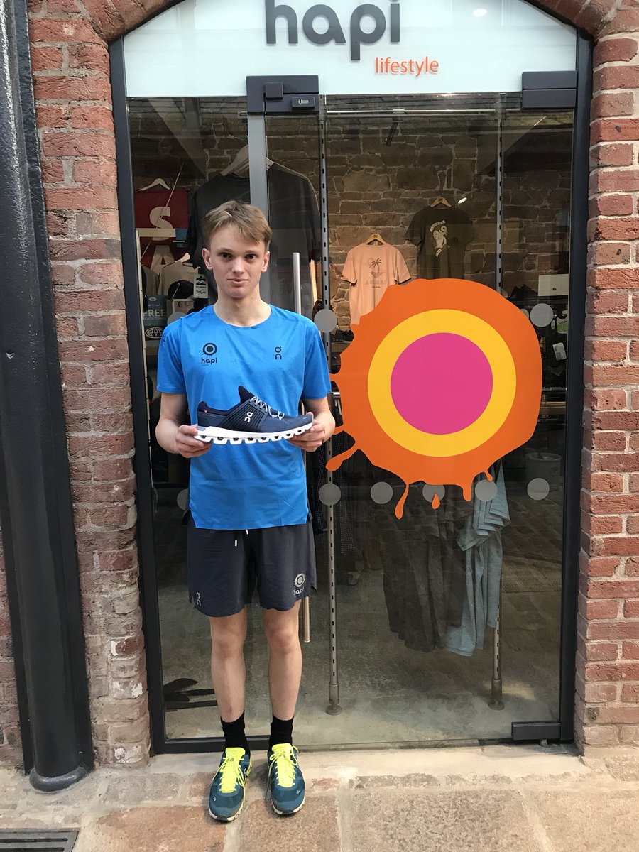Testing out the new Cloudswift. Thanks <a href="/MoreThanSport1/">Hapi</a> @on_runningUK for the support and look forward to working with you this season, starting Saturday!