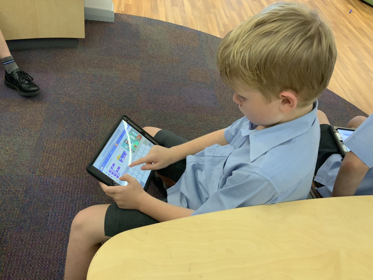 kadunstan's tweet photo. IN #Year5 at @Holy_Cross_Coll we’re using @MichaelFullan1’s #6Cs of #creativity and #criticalthinking to solve @scratch challenges. Hooray for it being available on the #iPad! #HCCEllenbrook #HCCTech https://t.co/3NeGbVELbX