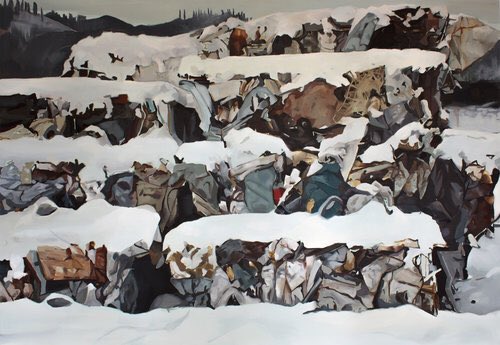 shop124street's tweet photo. Andrea Kastner specializes in painting overlooked corners of urban spaces. Her work will be showcased in @ScottGallery’s upcoming exhibit, opening April 6. #yegarts https://t.co/iPpjoKNi7u