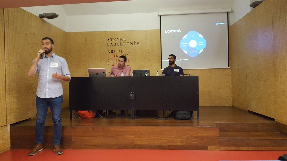 BCNCyberSec's tweet photo. German of @a2secure is killing presenting us the GCP security model #A2Meetup https://t.co/VuF1QQMbna