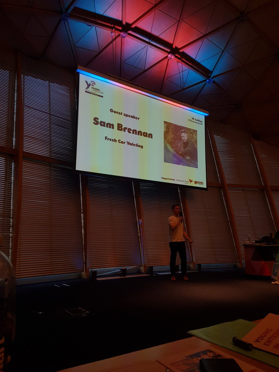 Thank you to Sam Brennan from Fresh Car Valeting for speaking this evening at the #yeawards19