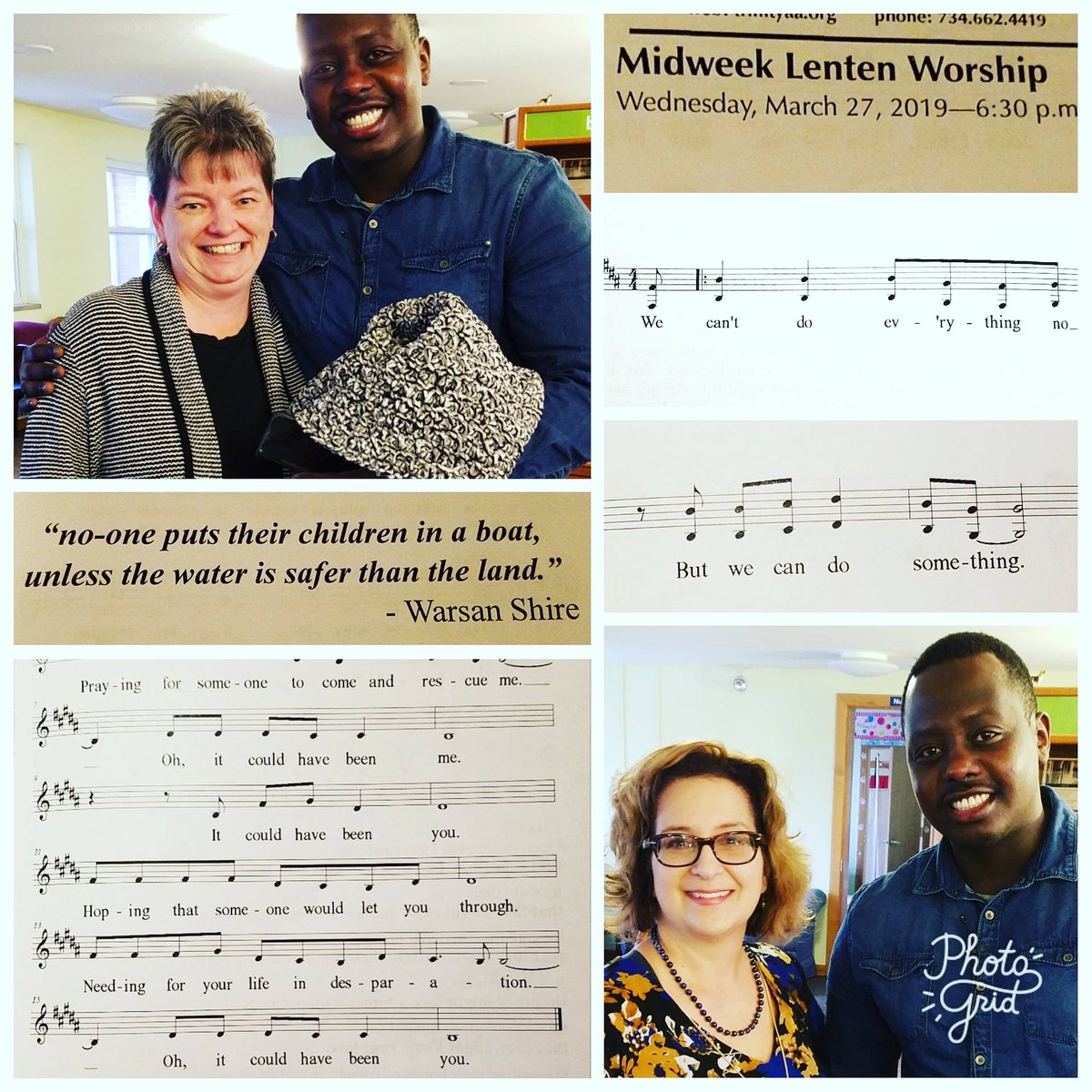 SoMediaLearnLab's tweet photo. US asylum grantee Al Rwajardi/Alain Rawage interviewed by Pastor Carey. He knows asylum seekers who waited 10 yrs. It took him 18 months. His English, learned here, is flawless. He is employed, studying engineering, owns his own home. #welcomerefugees #asylumseekers #asylum https://t.co/CzmJHlZkhk