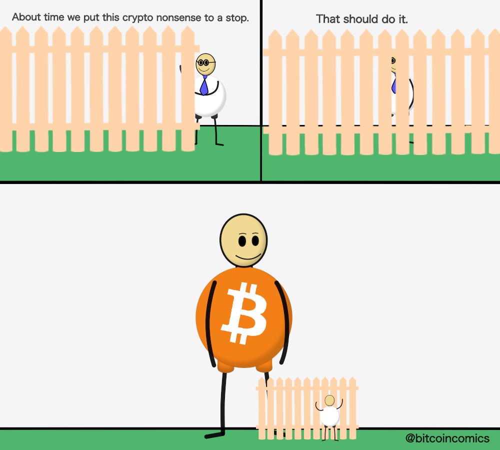 bitcoincomics's tweet photo. Regulating bitcoin https://t.co/Wc6vbaEDuE