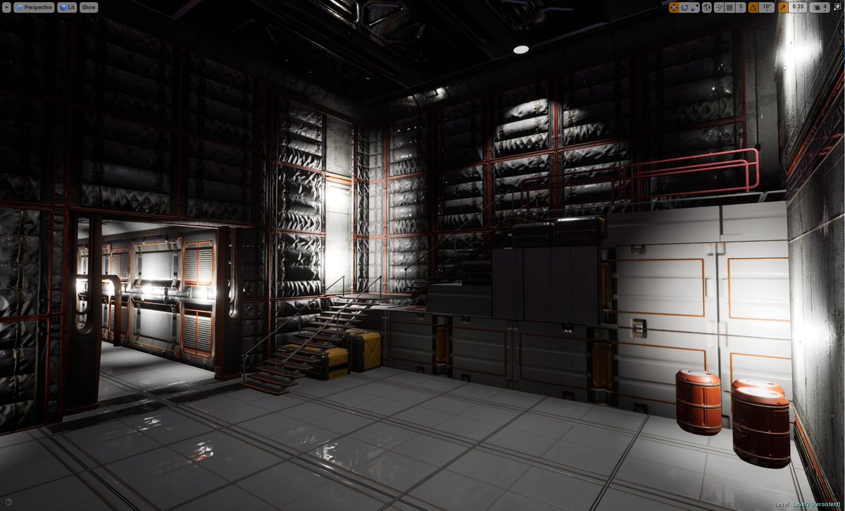 TerryCaborn's tweet image. First light pass of the project I showed yesterday #ue4 #studentdev #indiedev #gamedev