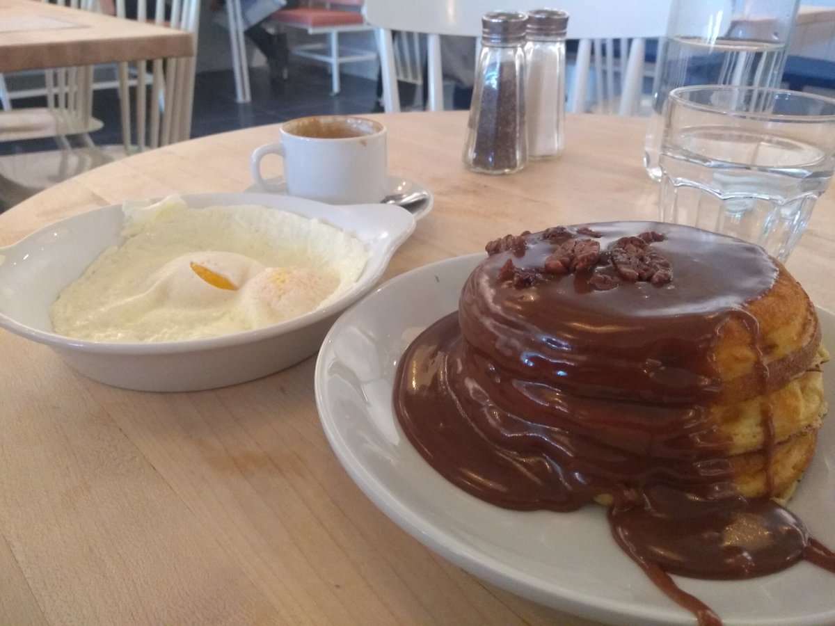 TOBreakfast's tweet photo. Important #TOBfast update: Pancake Social at @PonceCityMarket is delicious and easily reached by @MARTASERVICE routes #2, #102 running every 15 minutes on Ponce to and from North Ave station. https://t.co/dX3uKcrmdB