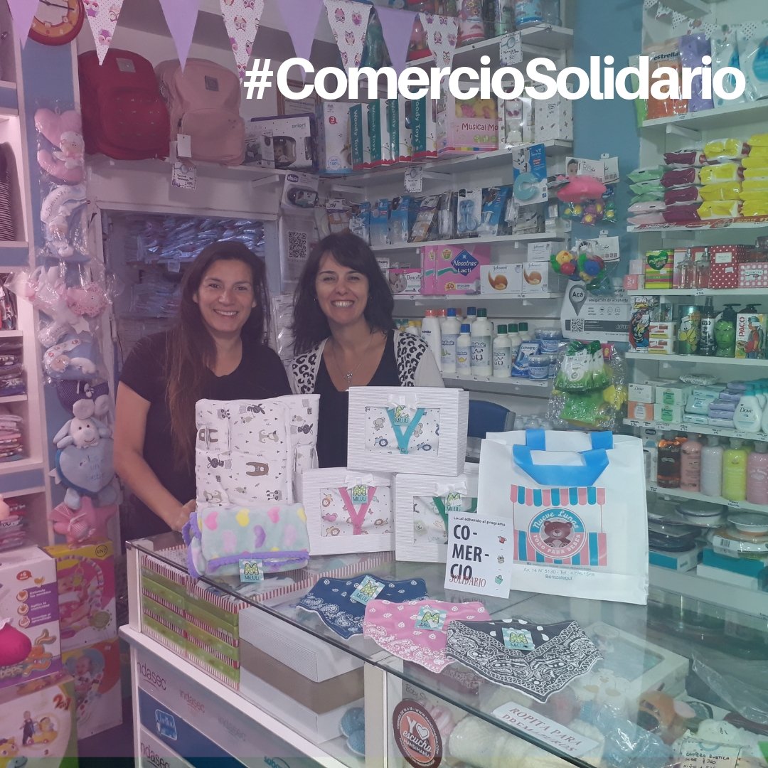 SecTrabajoBegui's tweet photo. MÁS LOCALES SE SUMAN A #COMERCIOSOLIDARIO!
Agradecemos al local #NUEVELUNAS de Mónica Bender (calle 14 entre 151 y Mitre - Berazategui Centro) por incorporar productos de #MiLULi (Indumentaria y accesorios para el cuidado del bebé) de Analía Zárate. https://t.co/ubCqLOI20m