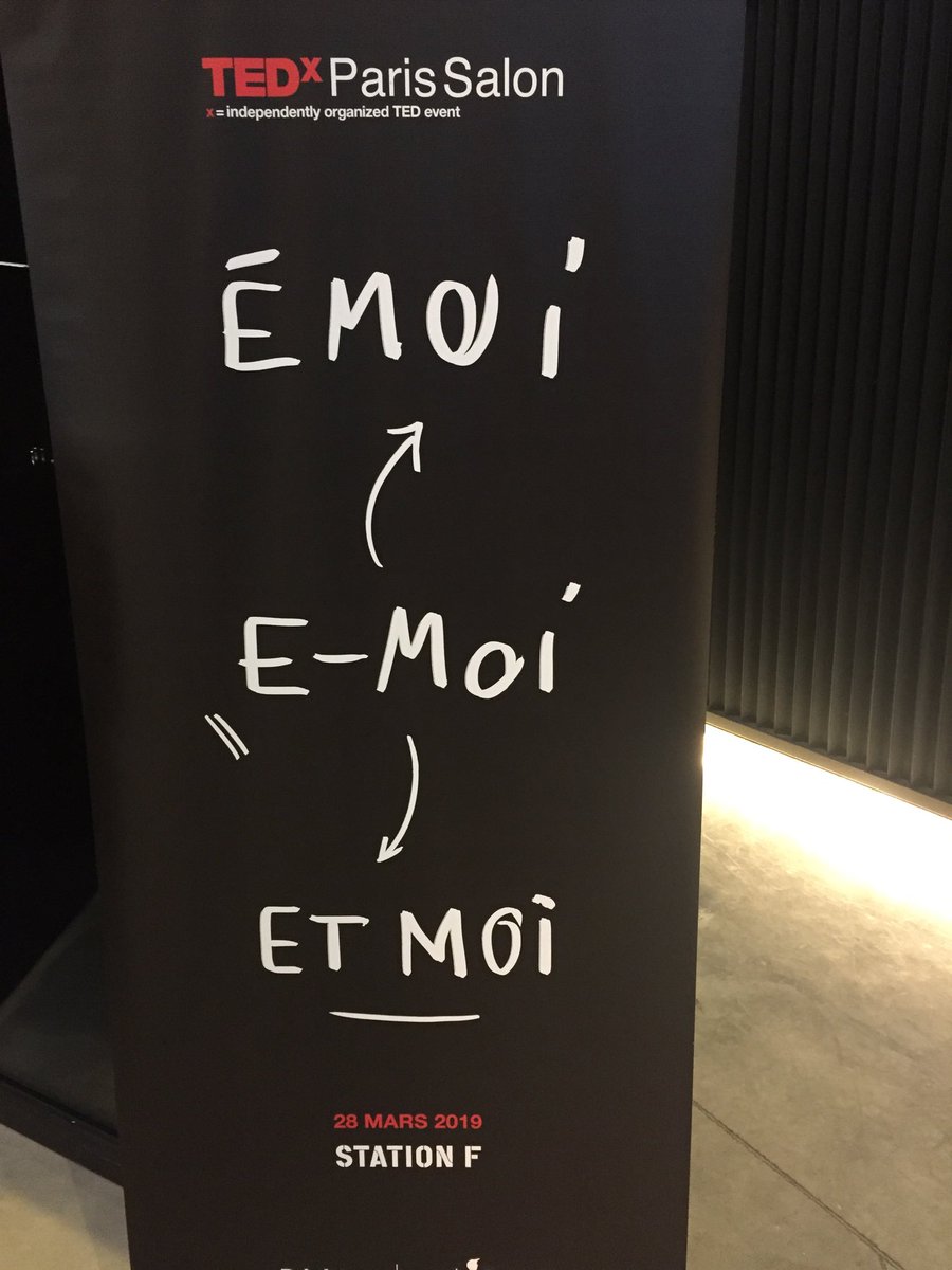 hbleriot's tweet photo. Soirée #TEDxParisSalon thématique Émoi, e-Moi et moi ! à  @joinstationf https://t.co/uc4Yl4pcwM