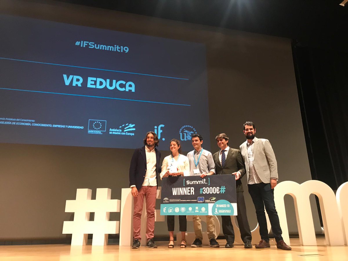 ideasfactory_es's tweet photo. Y finalmentee....... Los más tops y ganadores con el premio de 3000€...... #VREDUCA !!!!! Sois lo más chicxs!!!! https://t.co/txUUZaBuzt
