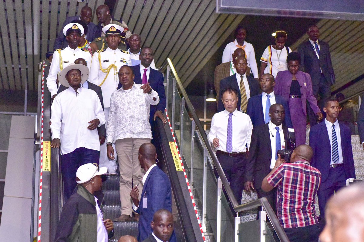 KagutaMuseveni's tweet image. Later, I took the train from Mombasa to Nairobi using the Standard Gauge Railway. It was a comfortable four-hour ride. The SGR is key in cutting down transport costs, reducing pilferage and ensuring goods arrive faster to the hinterland. It will greatly reduce business costs.