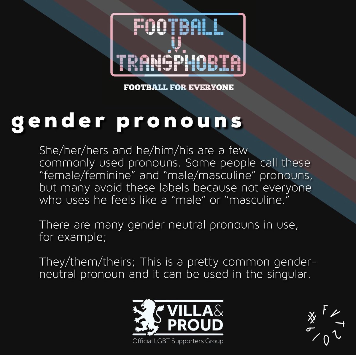 #letstalktrans Gender Pronouns, and how do we use them? 

You can’t always know what someone’s pronouns are by looking at them. Asking and correctly using their pronouns is the best way to show respect for their #GenderIdentity 🏳️‍🌈

#TransKidsLiving #TransVisibilityWeek #fvh2019