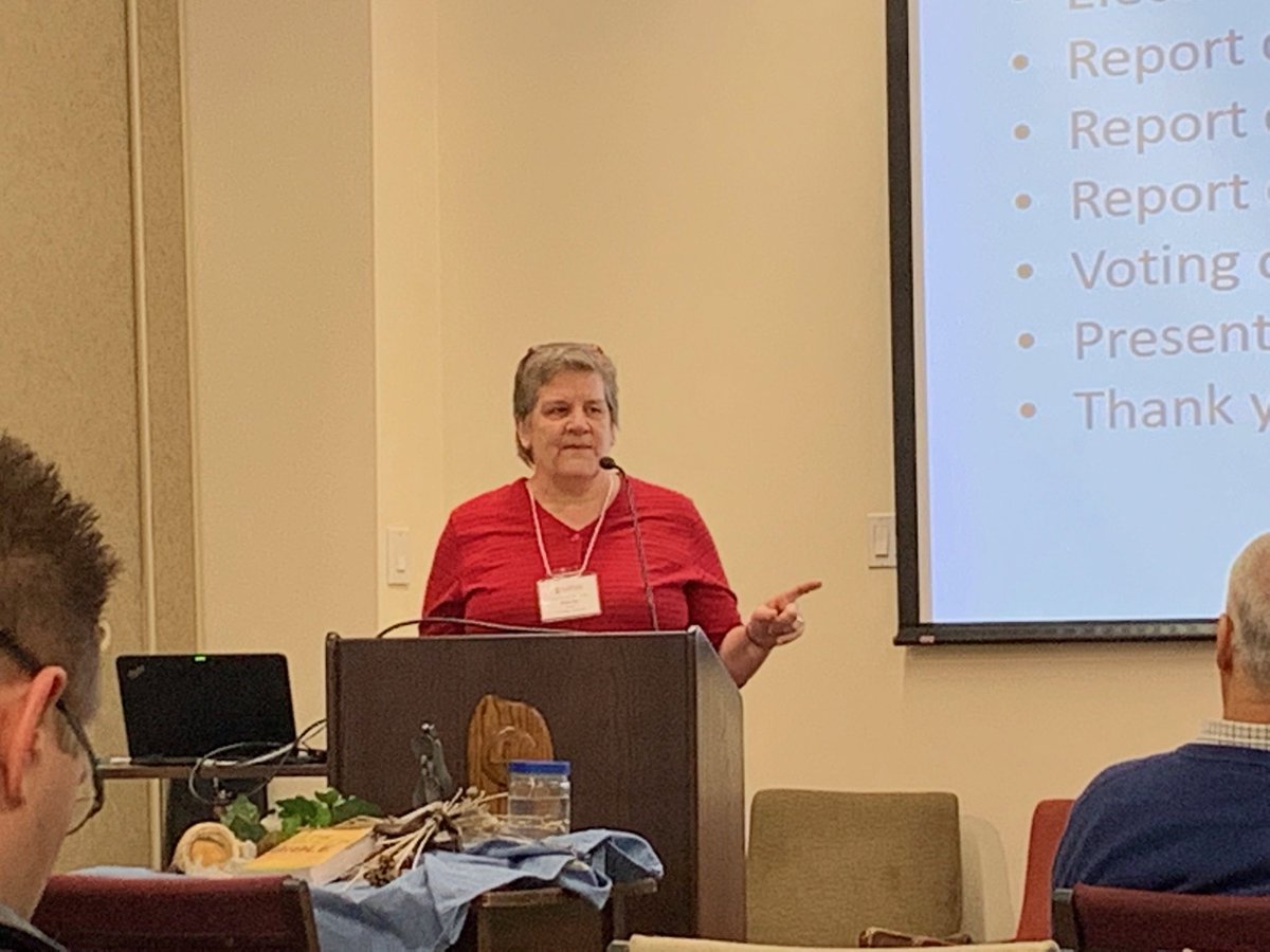 Sister Pat Carter opening the ⁦#CARFLEO conference “Land &amp; Water: Sacred Gifts of the Creator” at Queen of the Apostles in Mississauga.