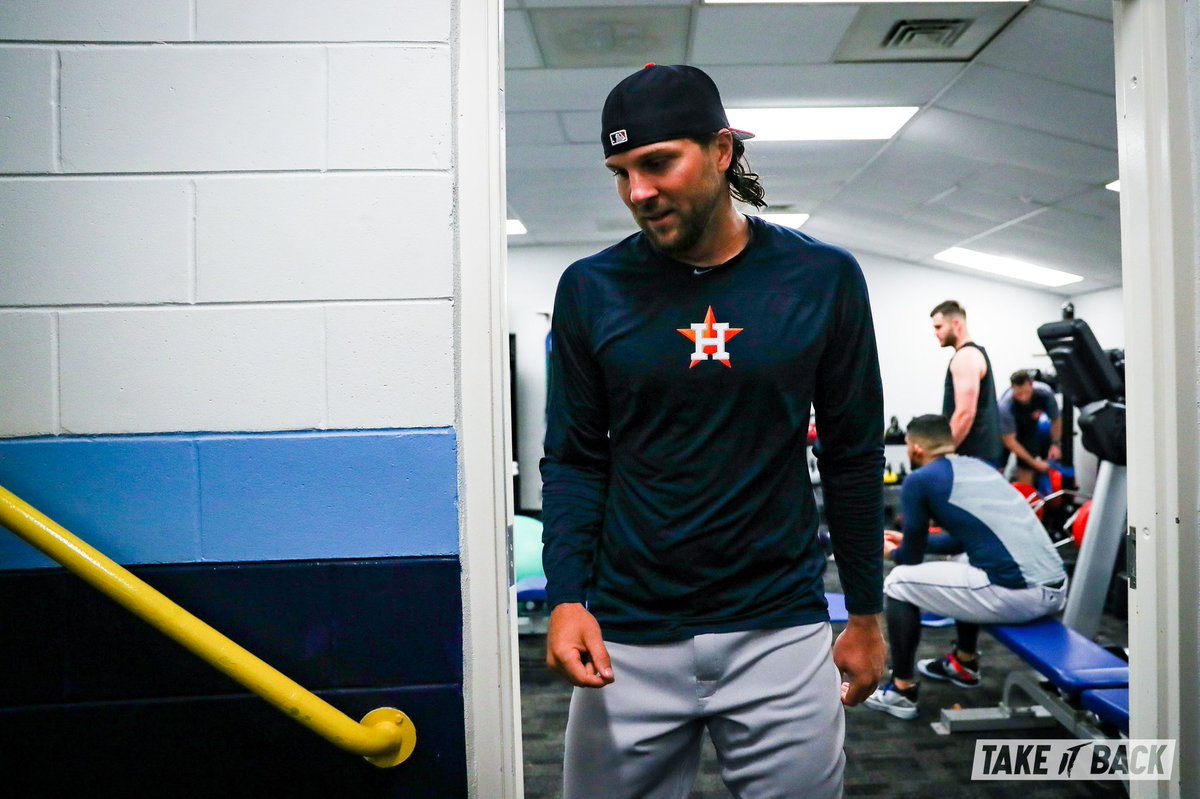 astros's tweet photo. Work before work. 

#TakeItBack https://t.co/v4lGbsavfm