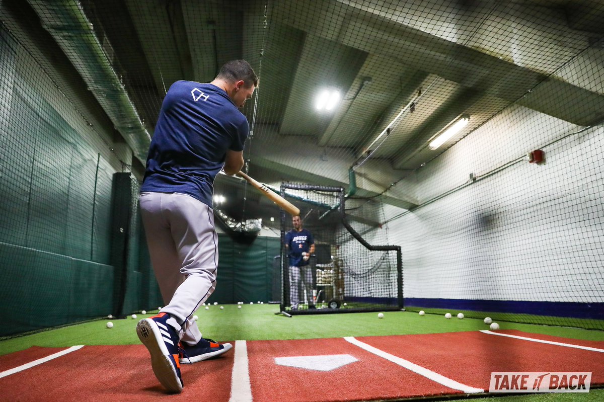 astros's tweet photo. Work before work. 

#TakeItBack https://t.co/v4lGbsavfm