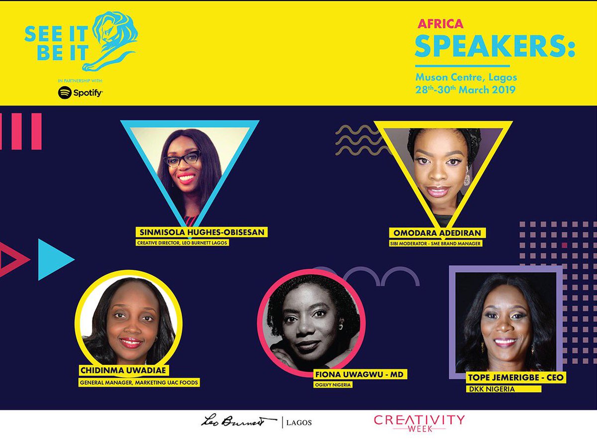 debolzie's tweet photo. #InviteYourself Show up! And if there’s no seat, bring your own seat! Amazing words from amazing women at the See it Be It Africa event today. @SimSima__ @dkk_amplify @NigeriaOgilvy
#SeeItBeIt #seeitbeitAfrica #creativityweek https://t.co/RIBrcuXWwB